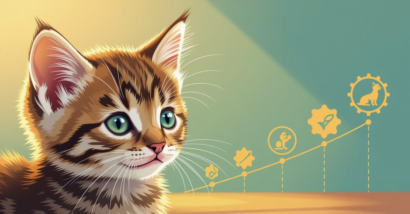 子猫の社会化に不可欠な7つの期間：1つでも逃すと一生ハッシングするリスク