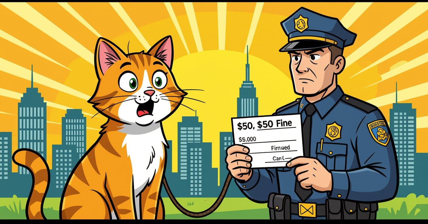 猫の放し飼いで即時500ドルの罰金！驚きの都市リード法7選
