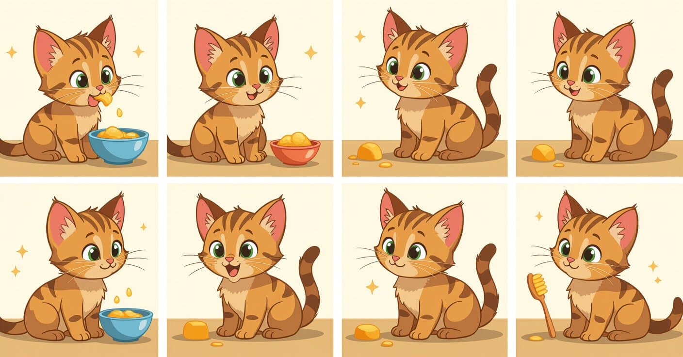 子猫の生後12週間で必ずチェックすべき8つのマイルストーン—無料チャート付き