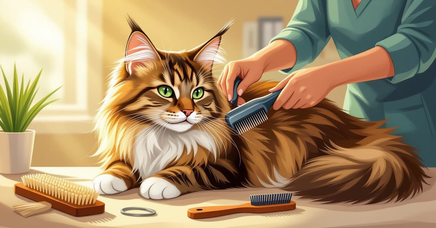 メインクーン飼い主が必ず揃えたい、毛玉知らずの被毛を実現する9つのブラシ