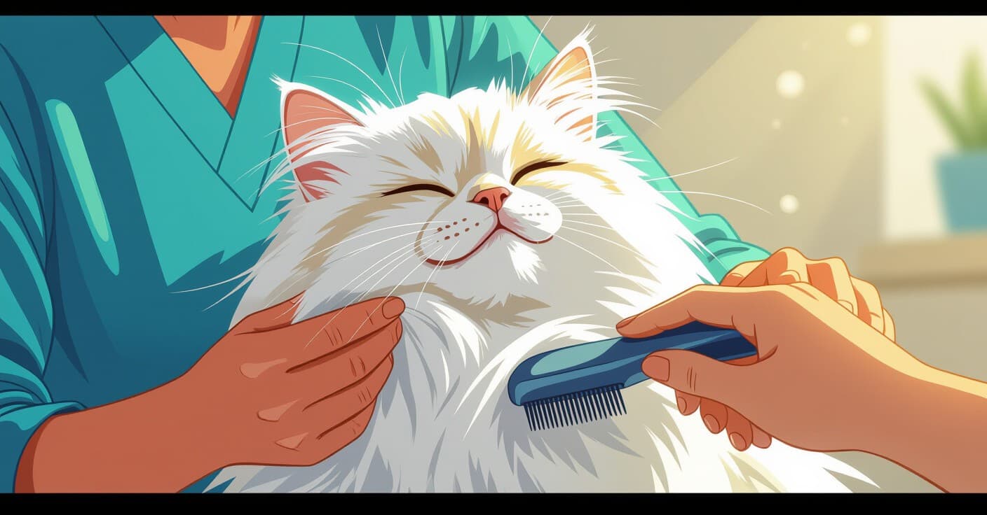 茶色い涙やけを解消：ペルシャ猫の飼い主が実践する日々のグルーミング