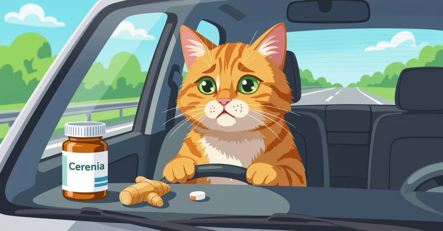 猫の乗り物酔い対策ベスト：セレニア vs ショウガの検証結果