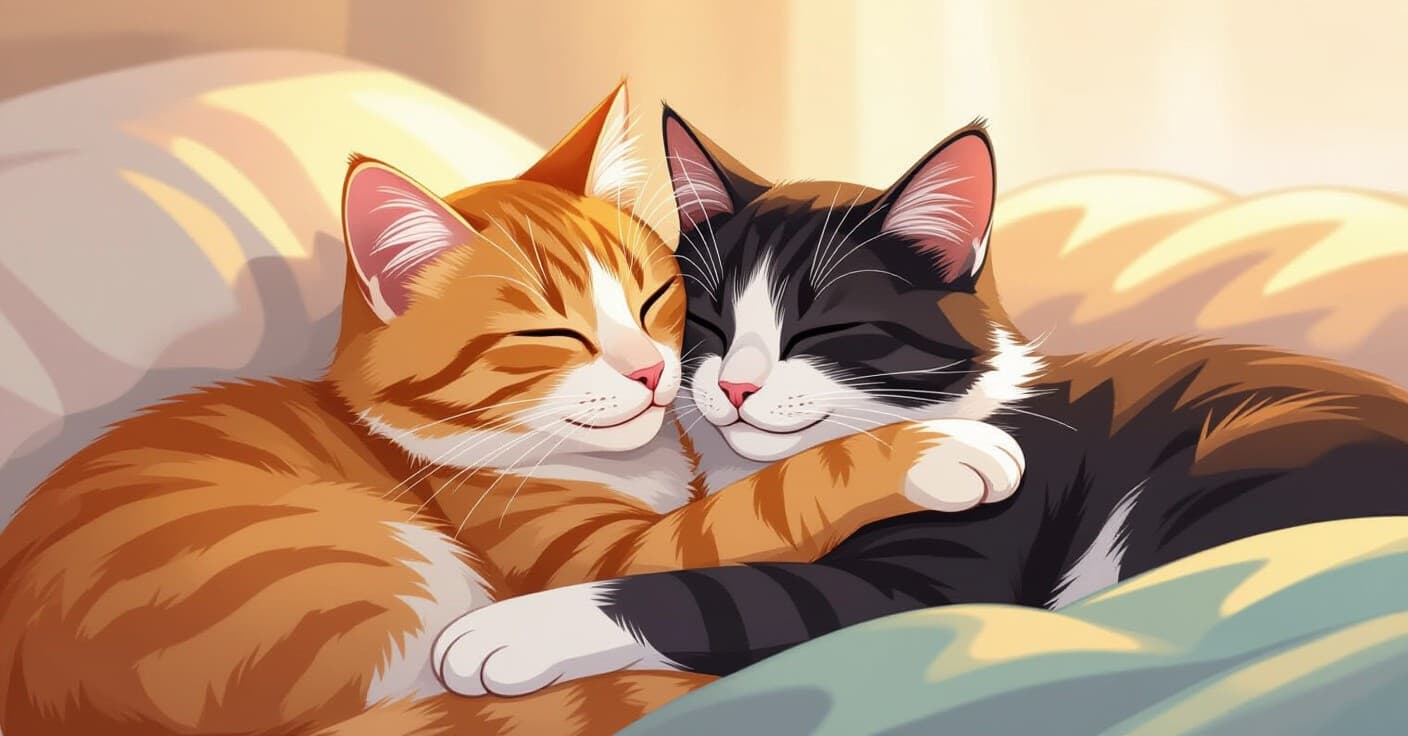 絆で結ばれたペアの猫：真実の愛かストレスかを明らかにする7つのテスト