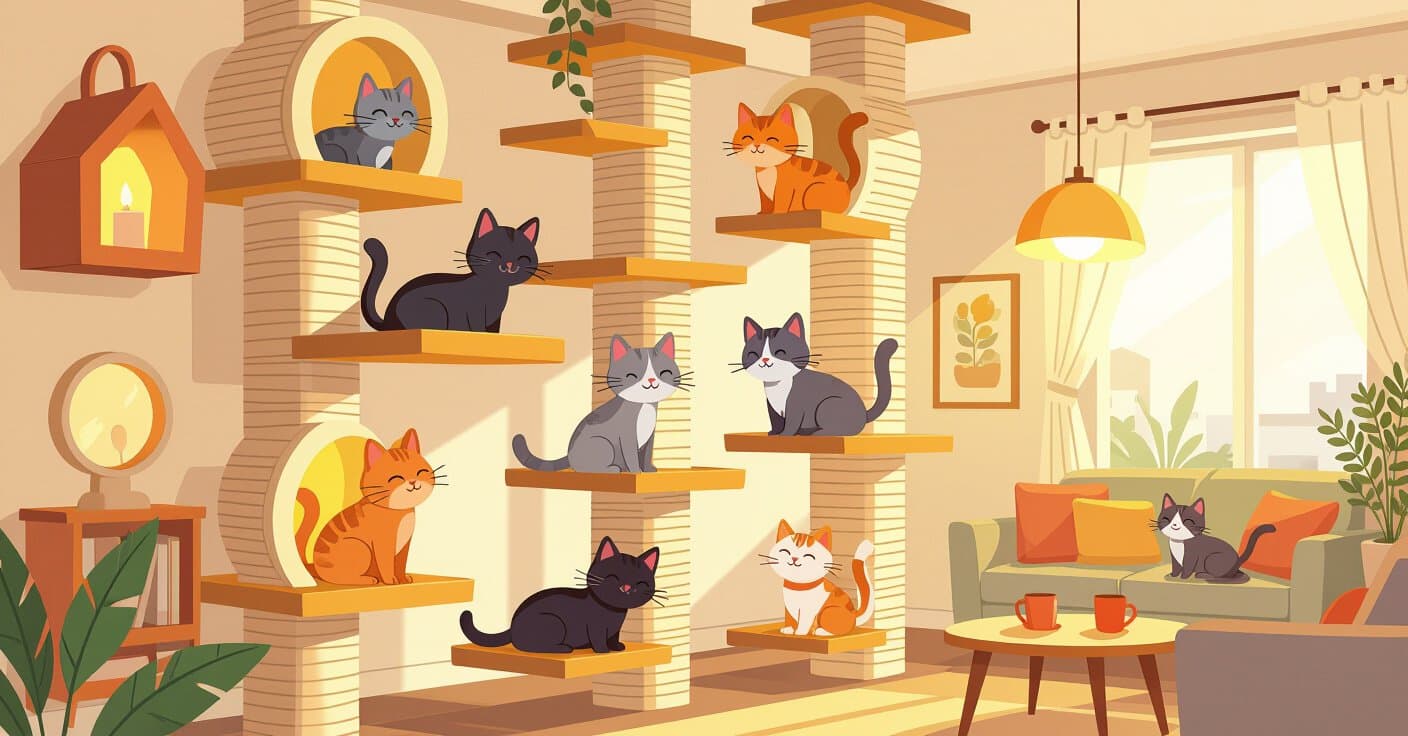 猫用スーパーハイウェイの作り方：猫同士の争いを防ぐ垂直ゾーン