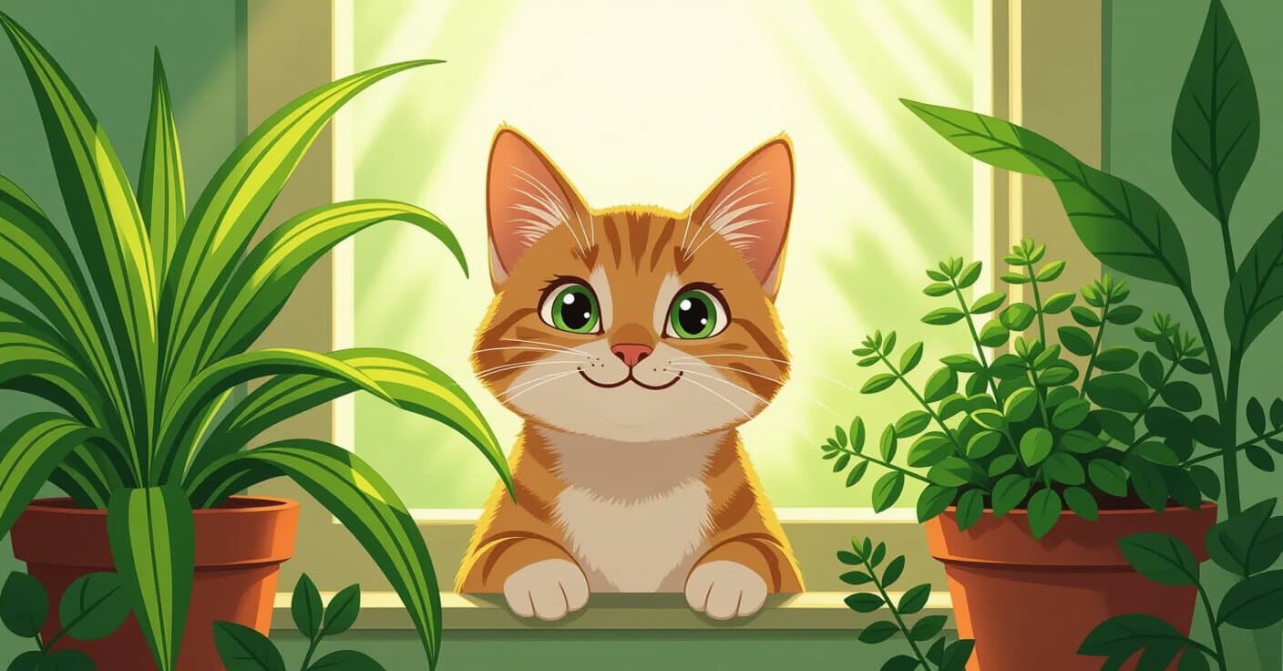 猫に安全な観葉植物リスト：12種類の無毒グリーンで部屋ごとに飾ろう
