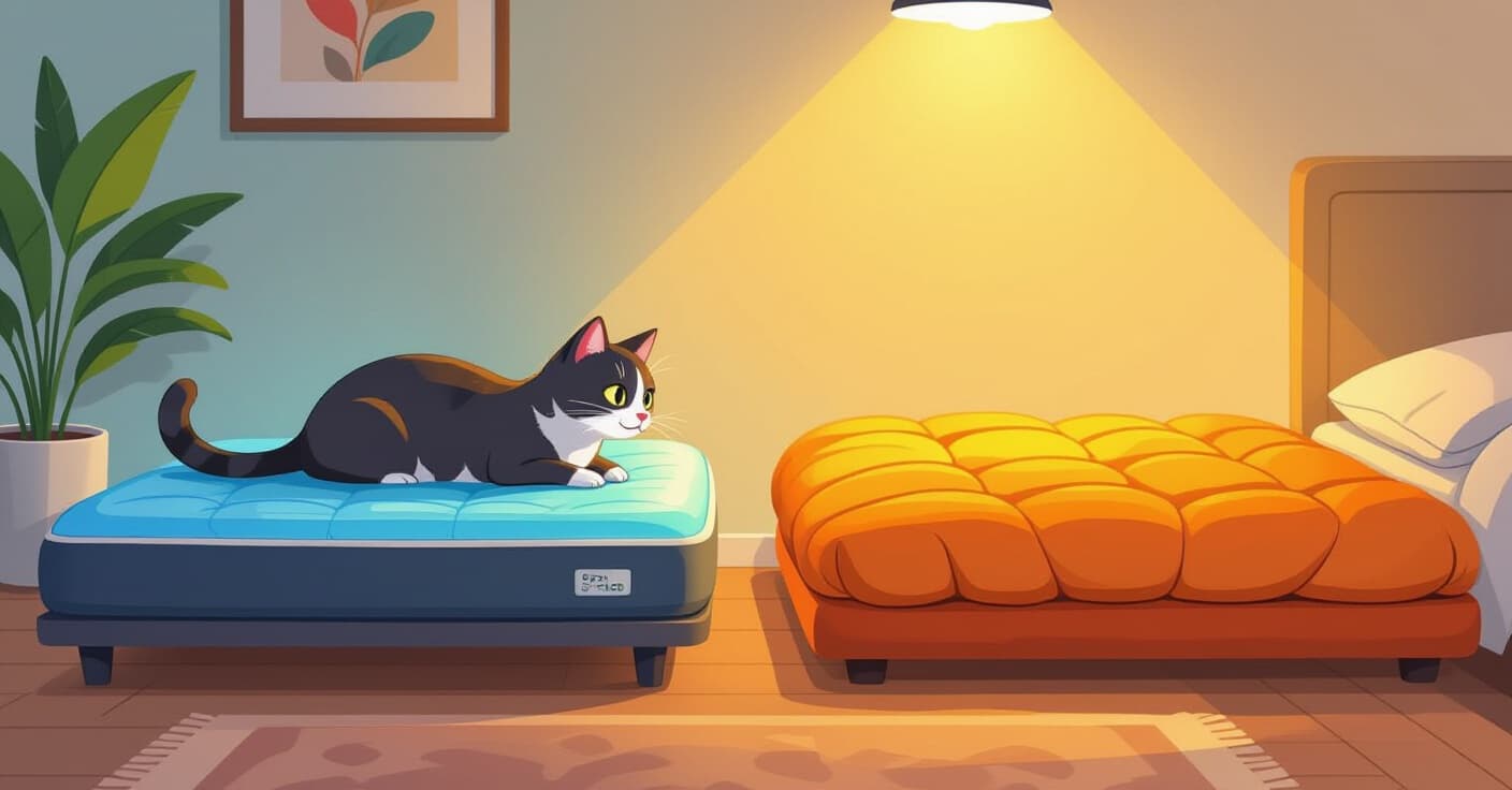 冷却ジェルか温熱プラッシュ？猫ベッド素材の選び方