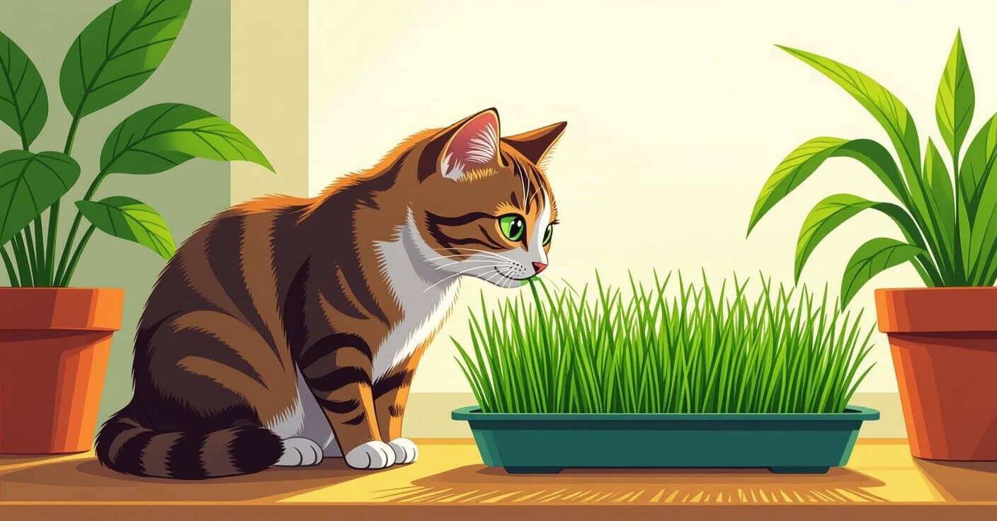 DIYキャットグラスバー：安全な緑を育てて観葉植物を守ろう