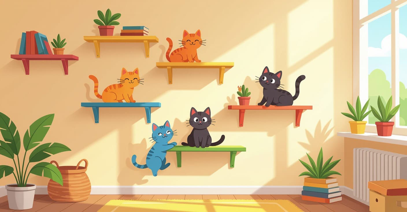 DIYキャットシェルフ：週末1日で5,000円以下で作る高所キャットハイウェイ