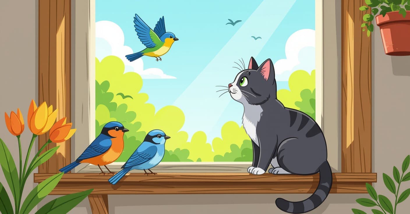 DIYキャットTV：20ドル未満で作る窓辺エンターテイメントセンター