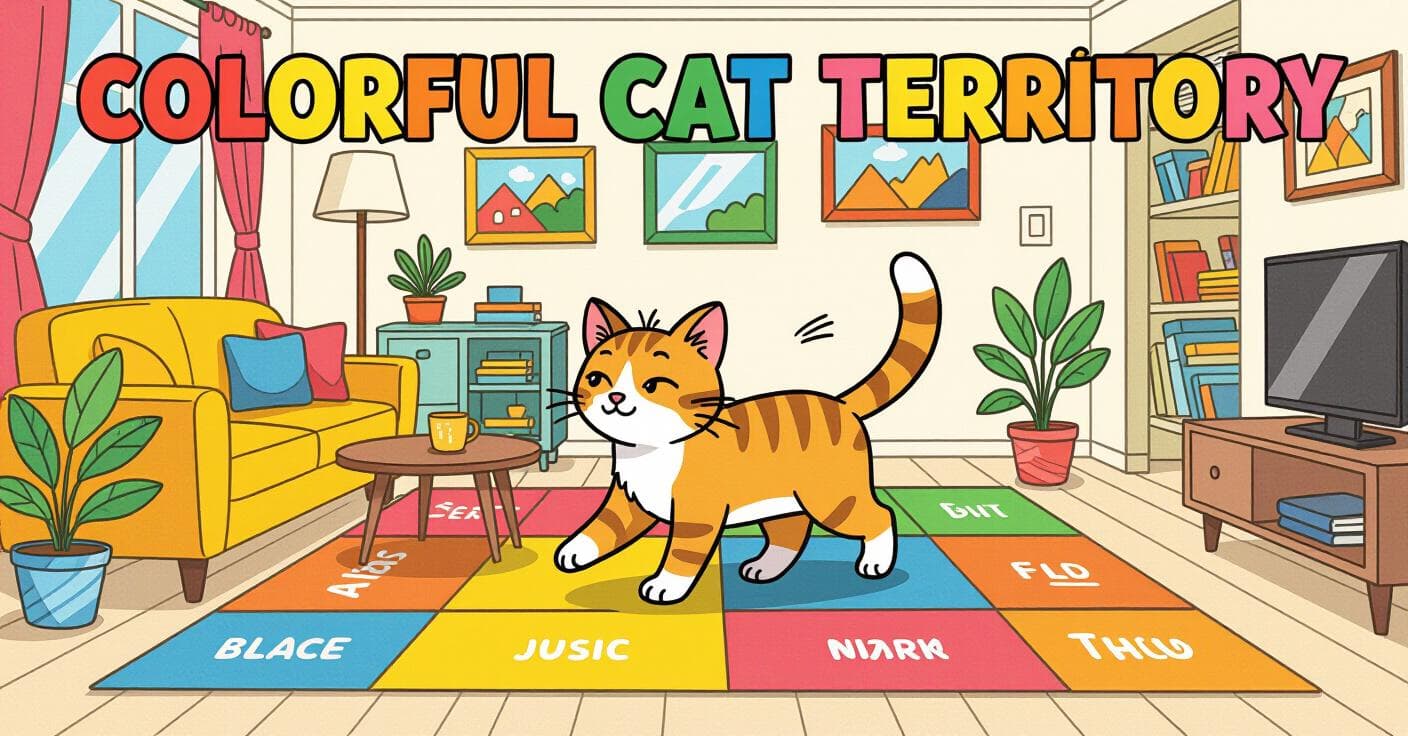 DIY猫の縄張り設計図：色分けで実現する猫たちの平和な住まい