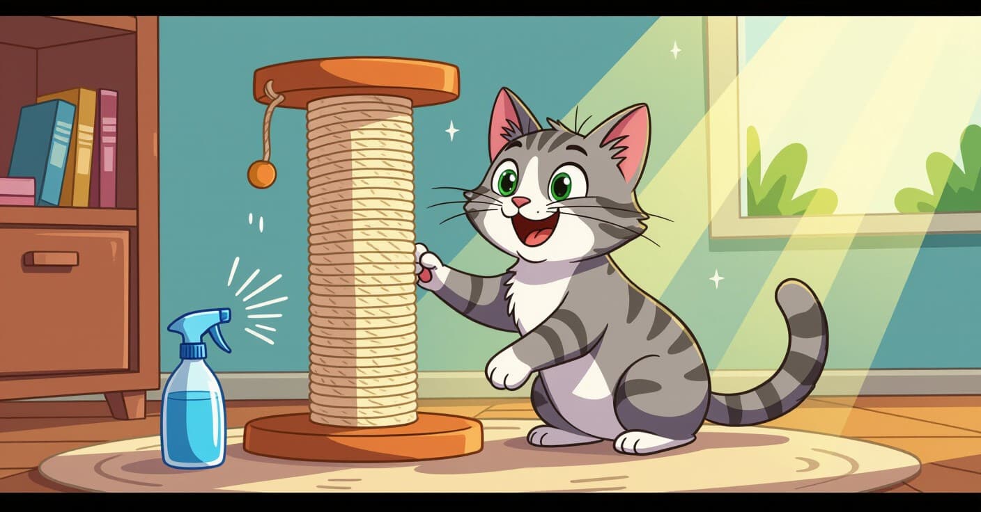 DIYキャットニップスプレー：どんな柱も猫の磁石に変える方法