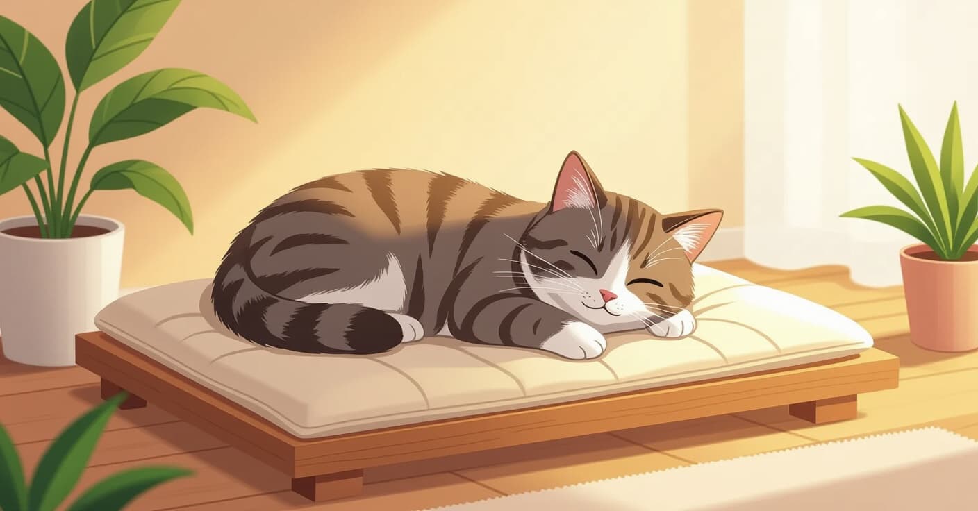 ジャンプできないシニア猫のためのDIYヒートパッド設置ガイド