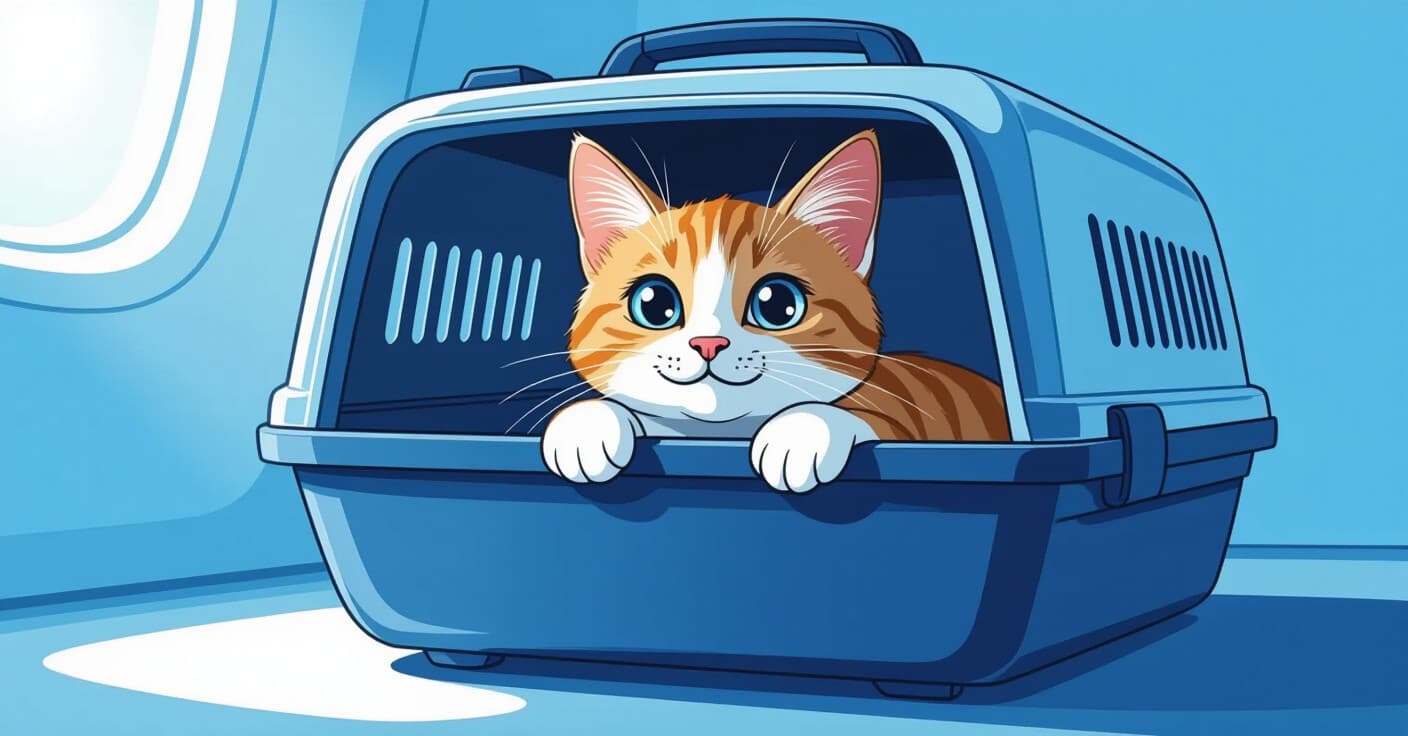 フラッフィーと飛行機で旅する：知っておくべき7つの航空会社キャットキャリアルール