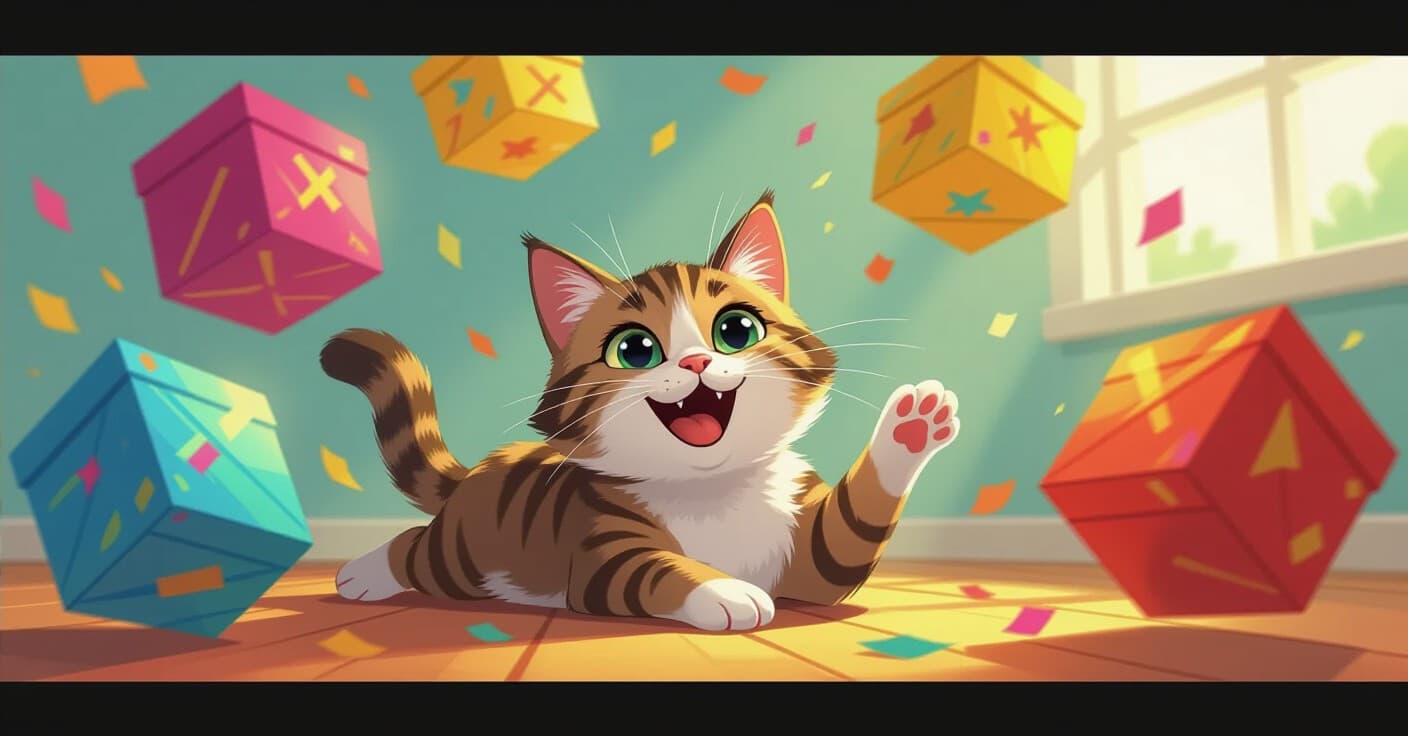 退屈から興奮へ：怠け猫のための最高のおもちゃローテーションボックス