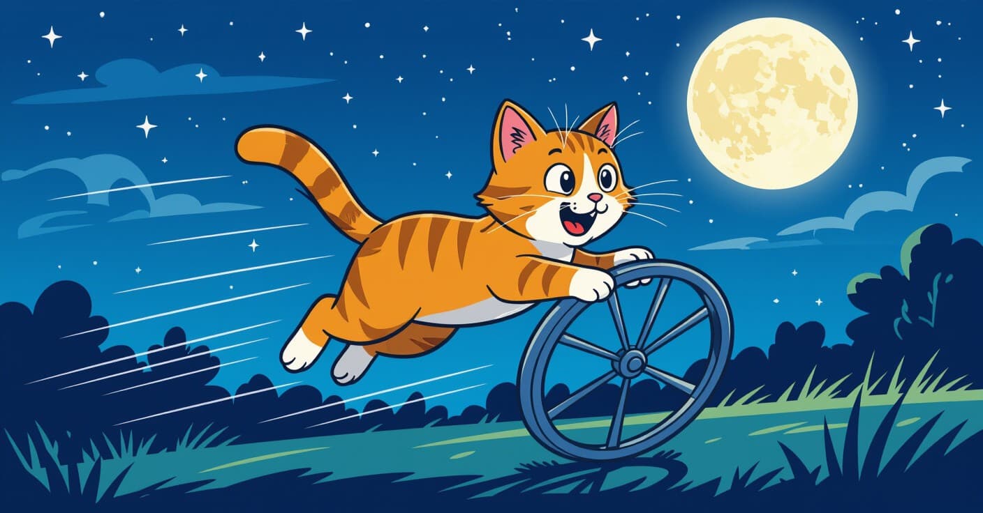 ソファからキャットホイールへ：深夜の突発的活動を燃焼させるクリッカートレーニング