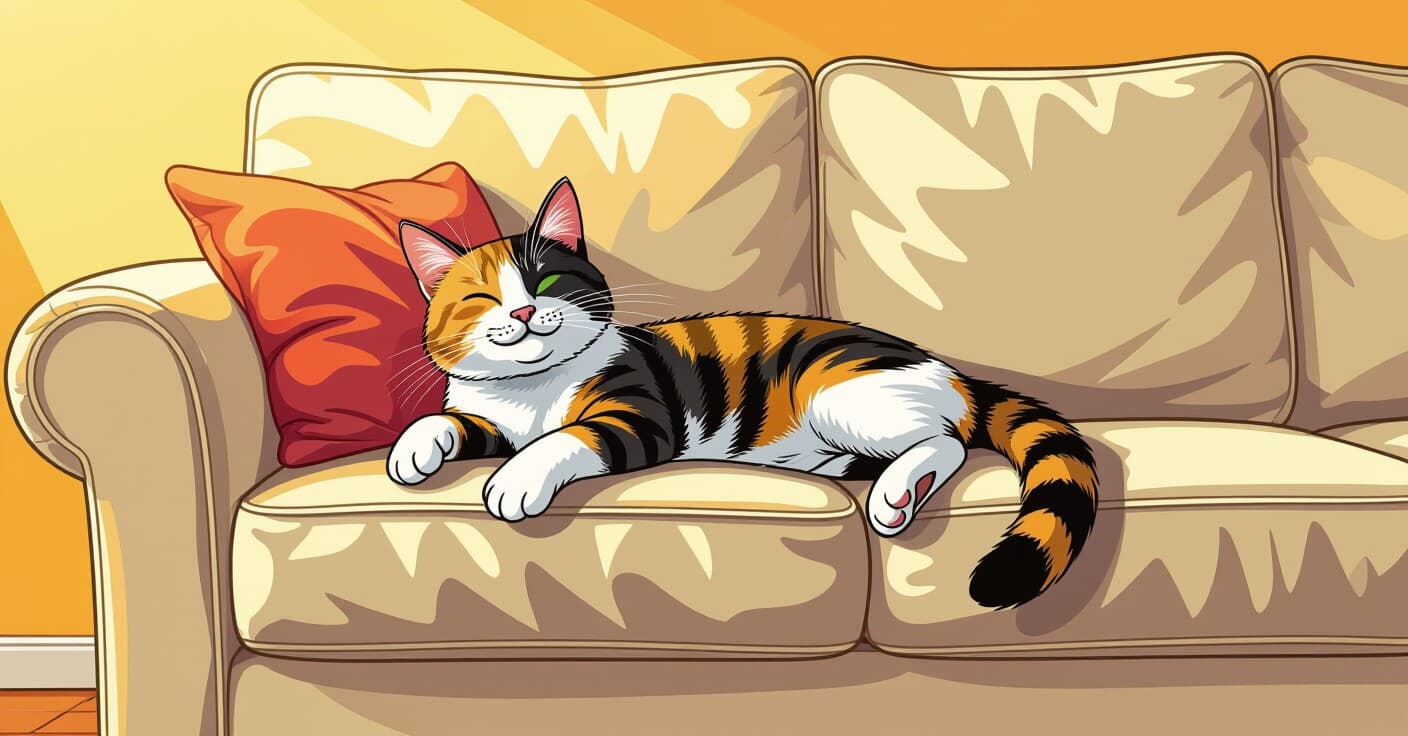 ソファから柱へ：48時間でネコのソファ引っかきを阻止する方法