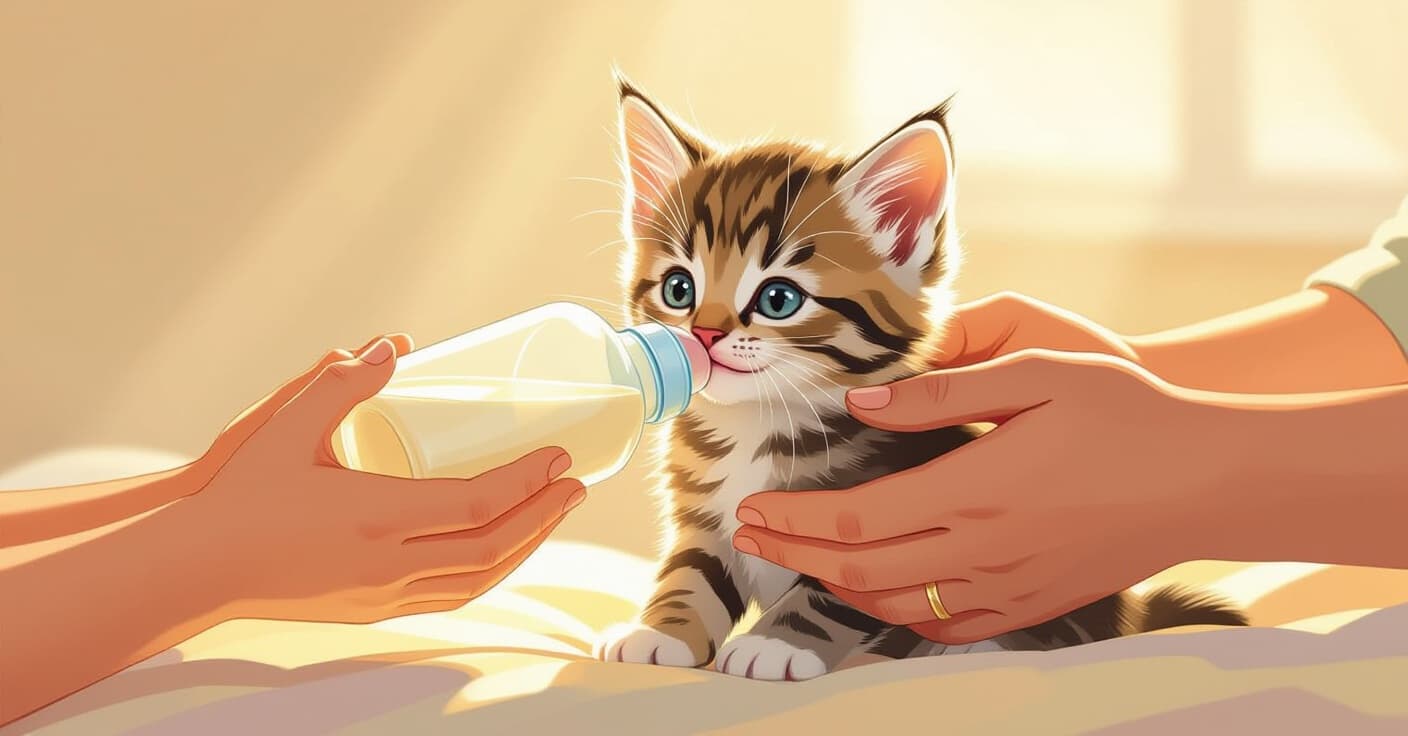 空腹から成長へ：孤児子猫の給餌スケジュール＋ミルク調整のコツ