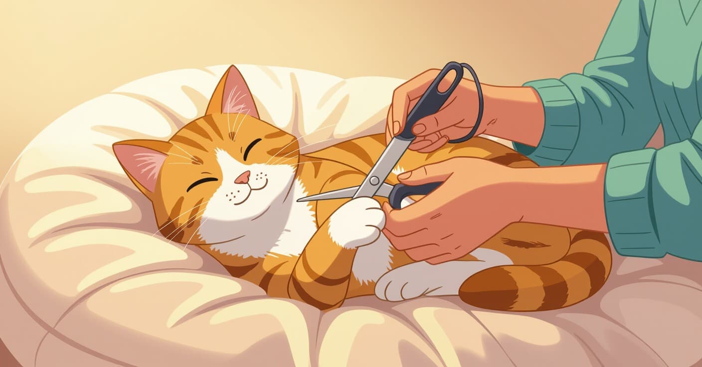 シャープからセーフへ：ストレスなく猫の爪を切る頻度