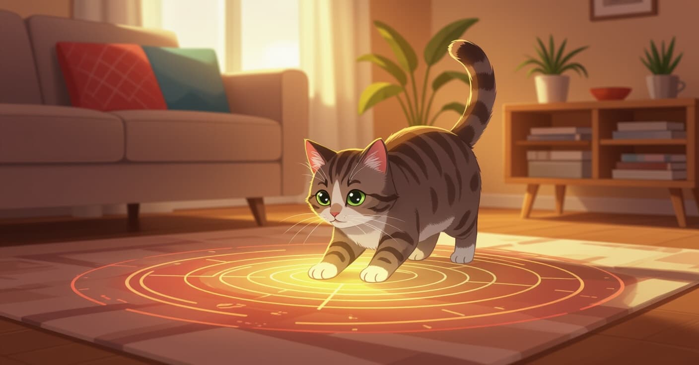 自宅をヒートマップ化：無料アプリで猫の縄張りホットスポットをトラッキング