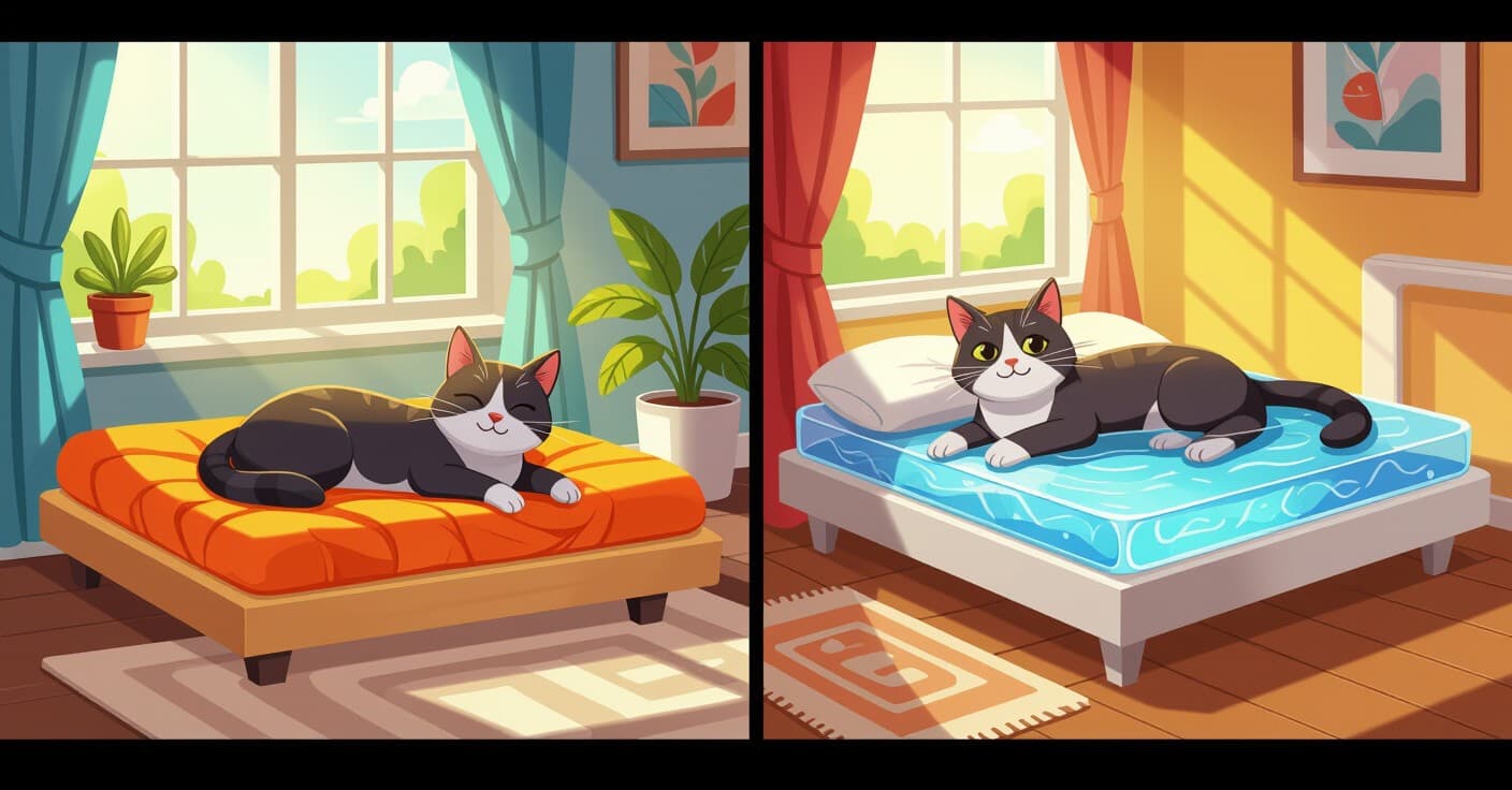 暖房 vs 冷却キャットベッド：2024年テスト結果（全ルームゾーン対応）