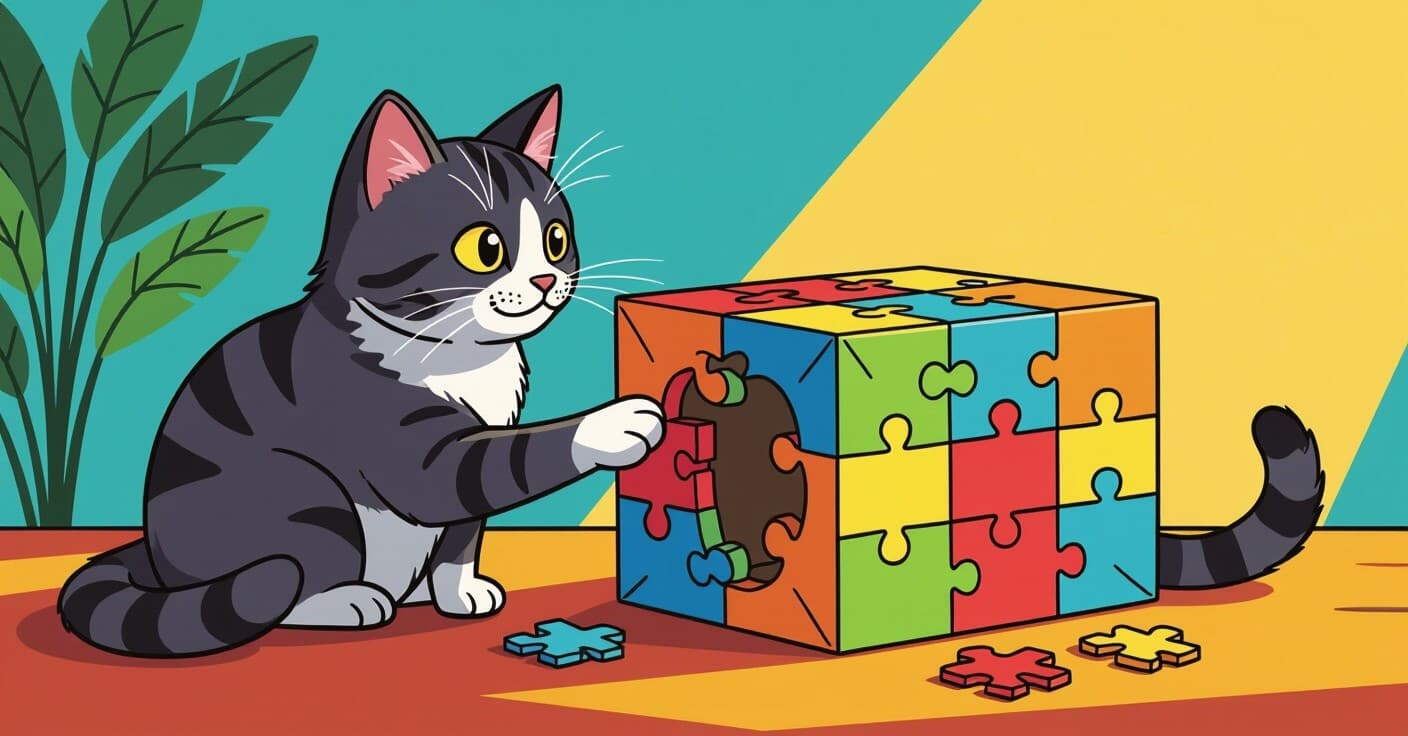 猫が夢中になるパズルフィーダーボックスの作り方