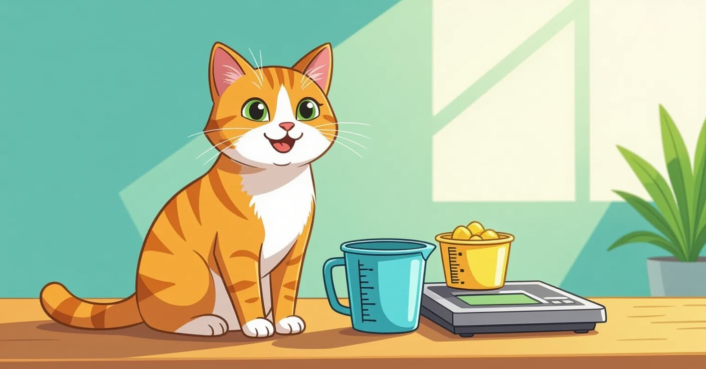 正確な猫のカロリー必要量の計算方法と完璧な給餌量のサーブ