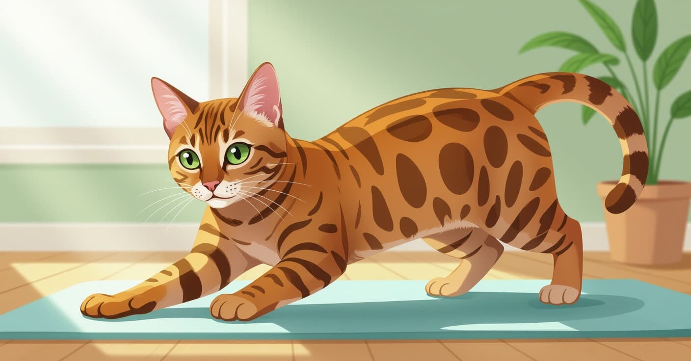 ハイパーキティ？ベンガル猫の毎日の運動プランで落ち着かせ＆引き締める