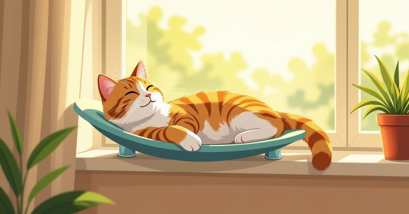 10分で設置！賃貸でも安心のドリル不要キャットウインドウパーチ