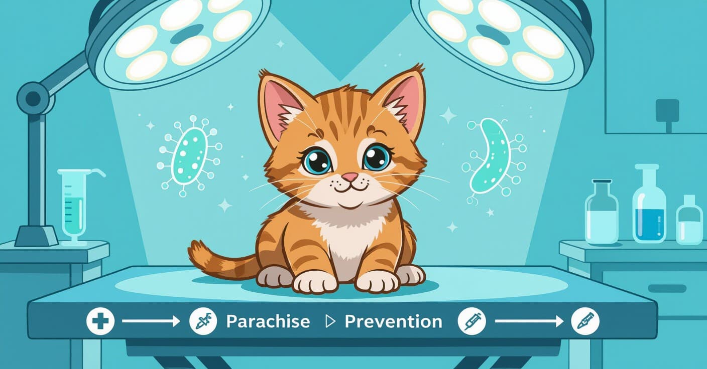 子猫の寄生虫駆除スケジュール：ノミ・ダニを確実に防ぐ正確な投与量