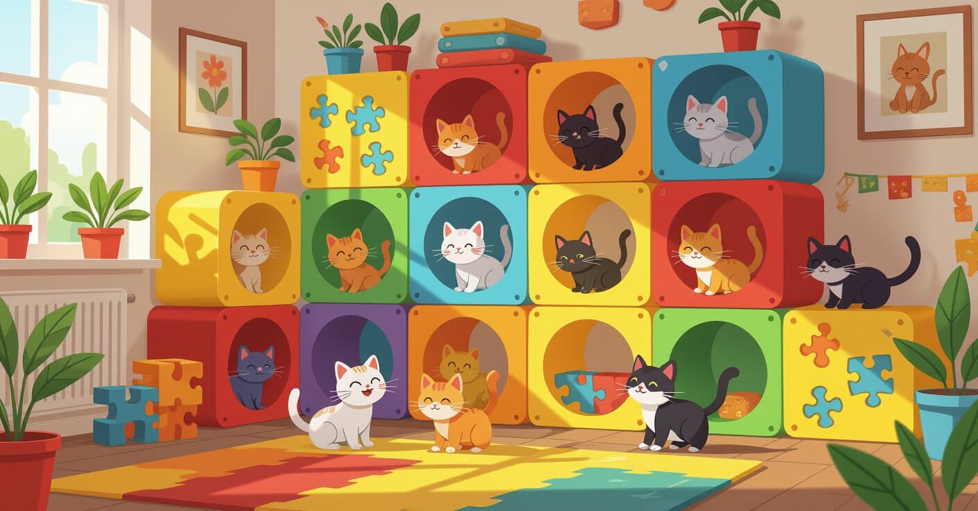 マイクロゾーン＆パズルウォール：多頭飼いの家を猫の楽園に変える方法