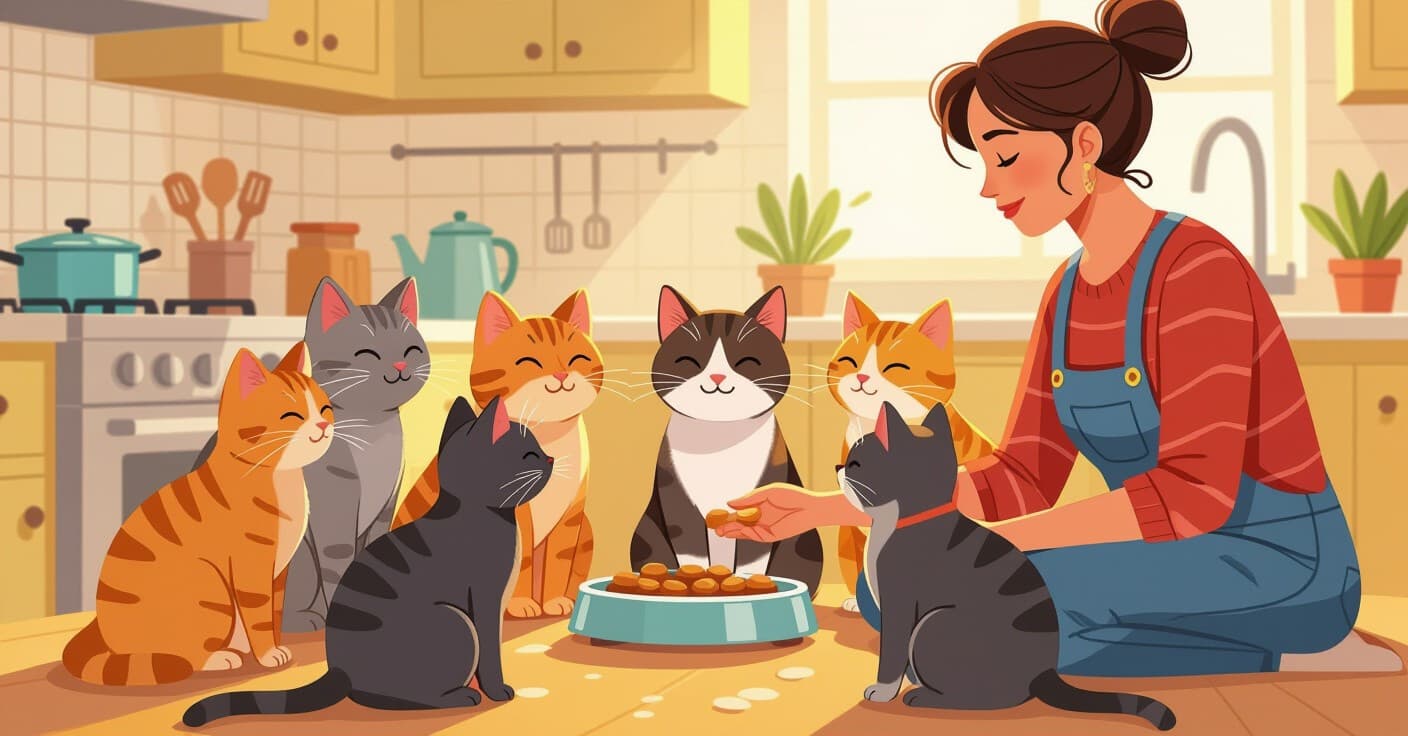 多頭飼いのマスター術：新入り猫と一晩で絆を深める給餌ルーティンの秘訣