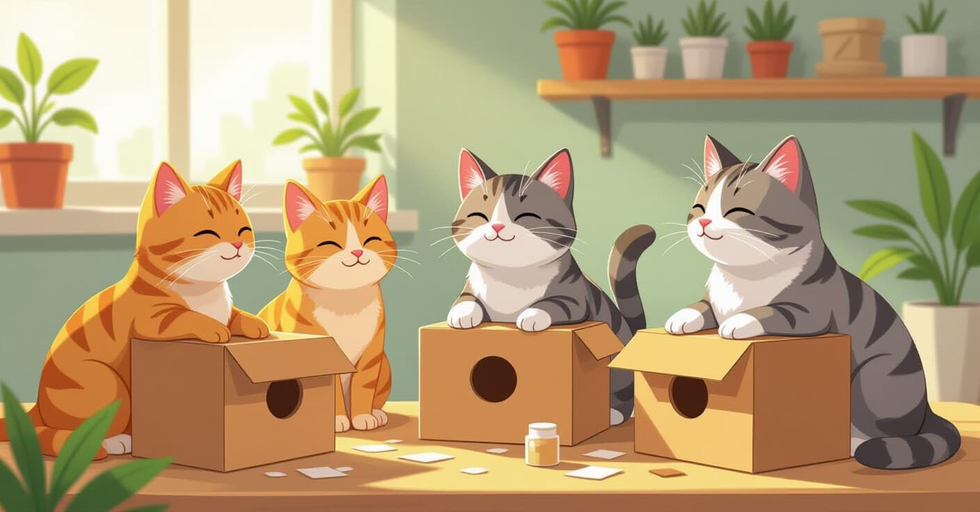 多頭飼い猫のための香り交換ステーション：平和共存のDIY設計図