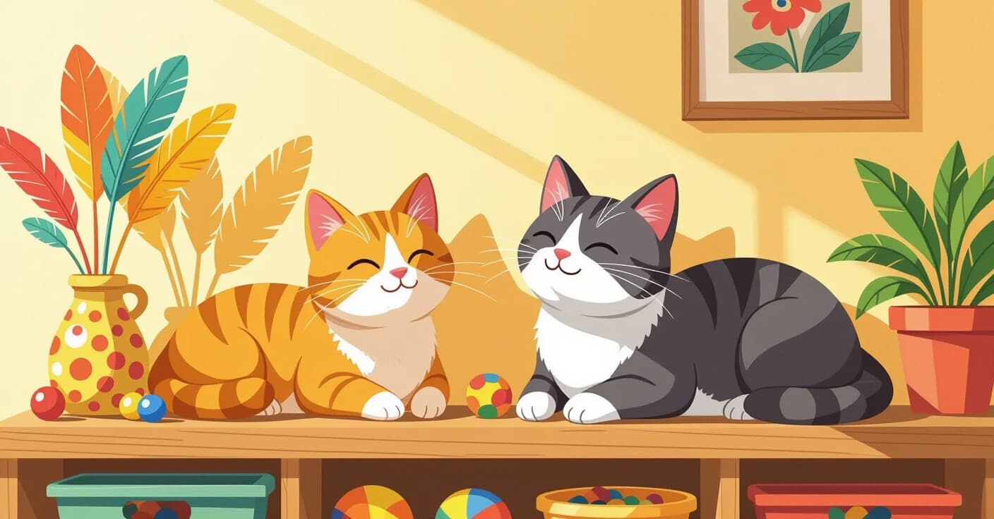 多頭飼い猫のおもちゃローテーション計画：ストレスやケンカなしで資源を共有する方法