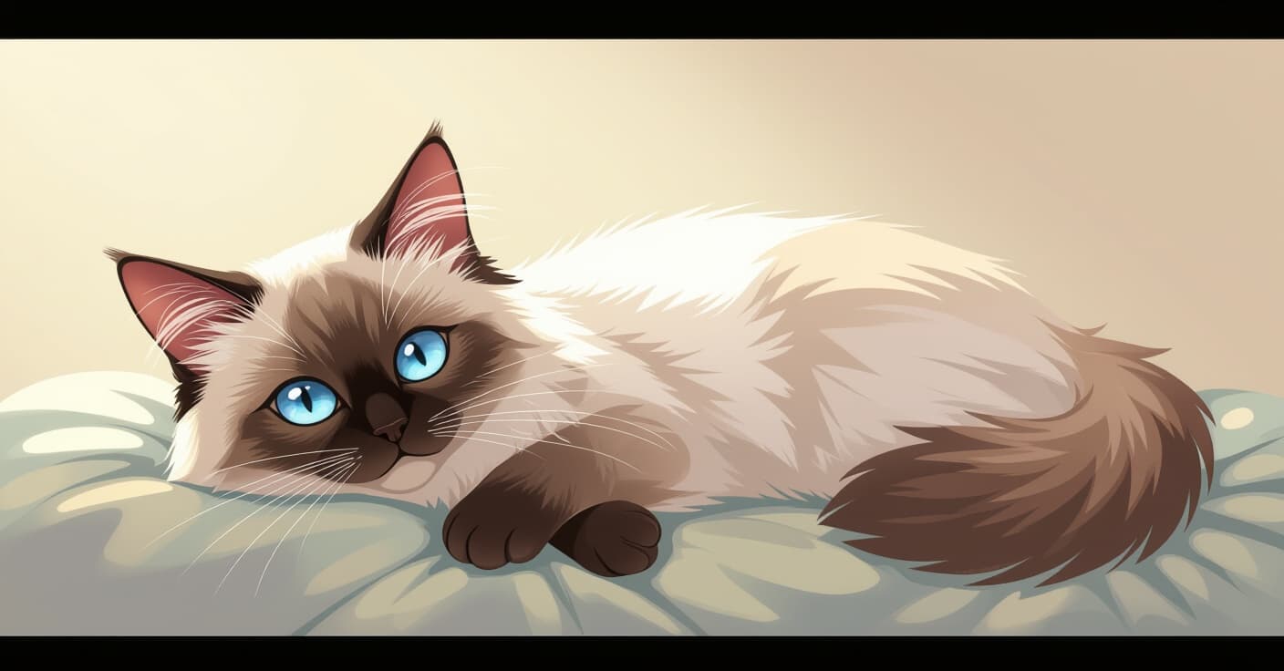 ラグドール猫の気質：心を溶かす7つの優しい特徴