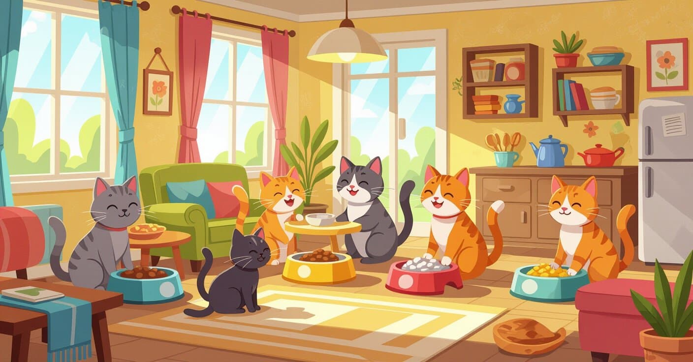 部屋ごとのセットアップガイド：多頭飼い家庭のための完璧な給餌ステーション