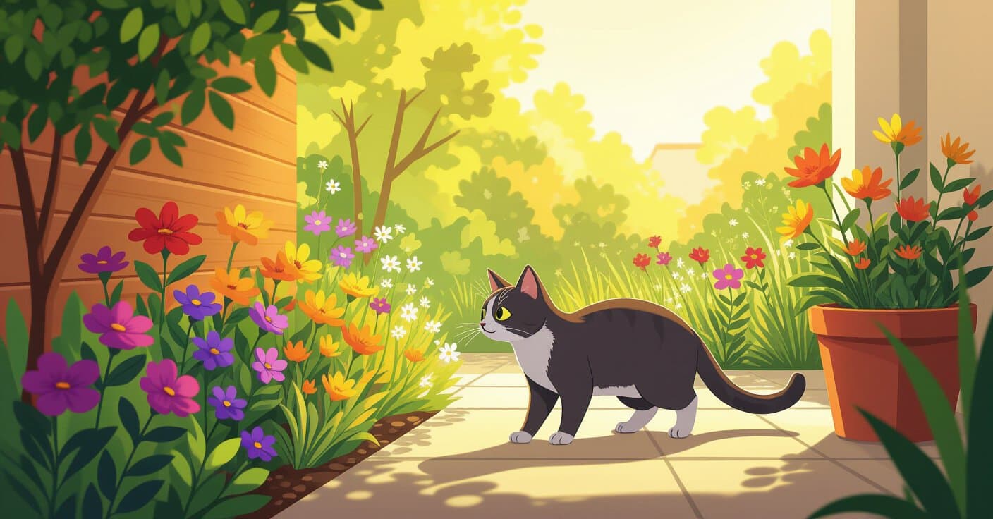 センサリーガーデン vs キャティオ：室内猫のための環境エンリッチメント、どちらが勝つ？