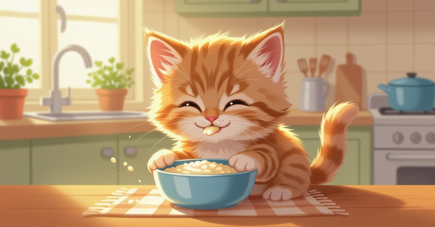 子猫のスムーズな離乳：獣医がひそかに推奨する手作り粥のレシピ