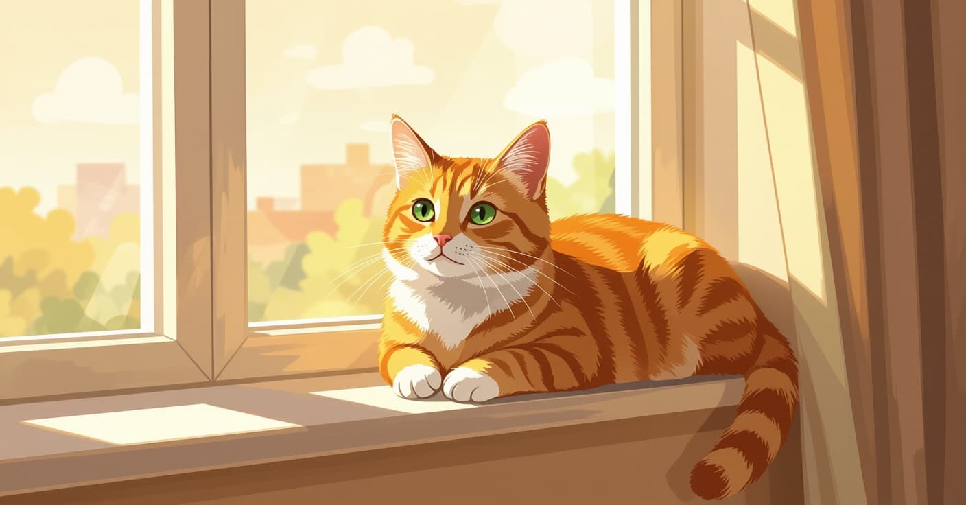 日光浴から安全へ：猫の落下を防ぐ窓辺パーチの設置ポイント