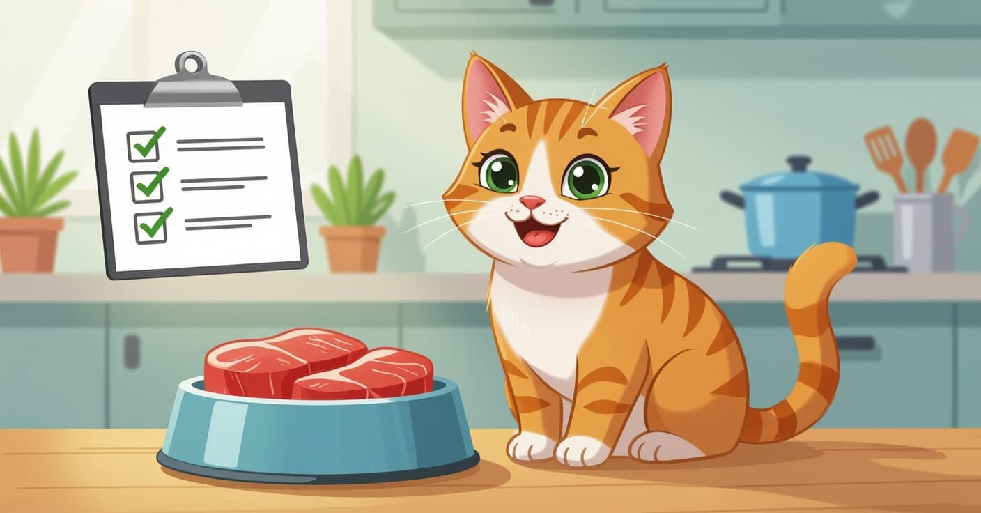 キティに生肉フードを切り替える？獣医が推奨する安全な取り扱いチェックリスト