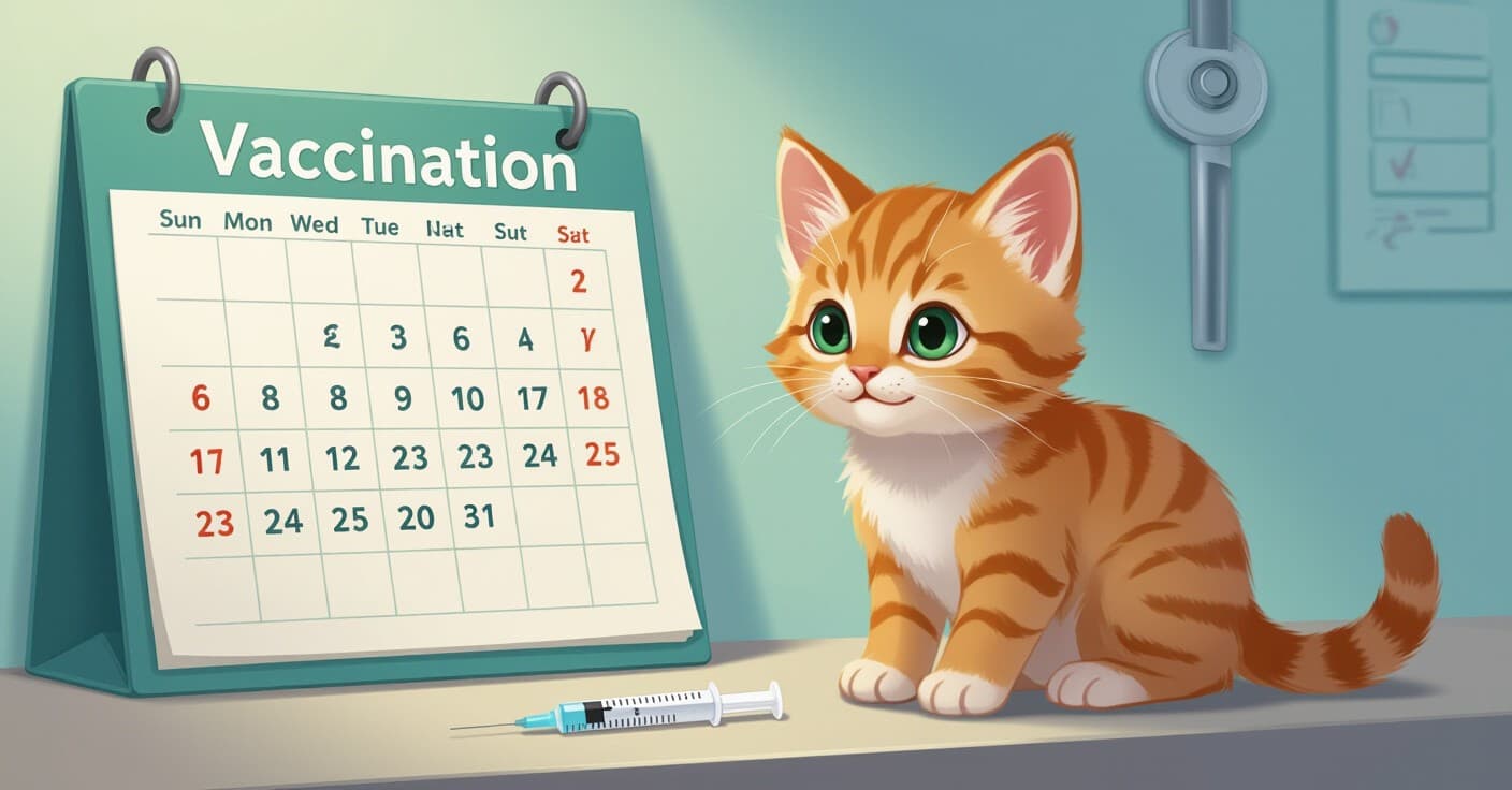 子猫の予防接種スケジュール完全ガイド：獣医訪問のタイミングを印刷して使おう