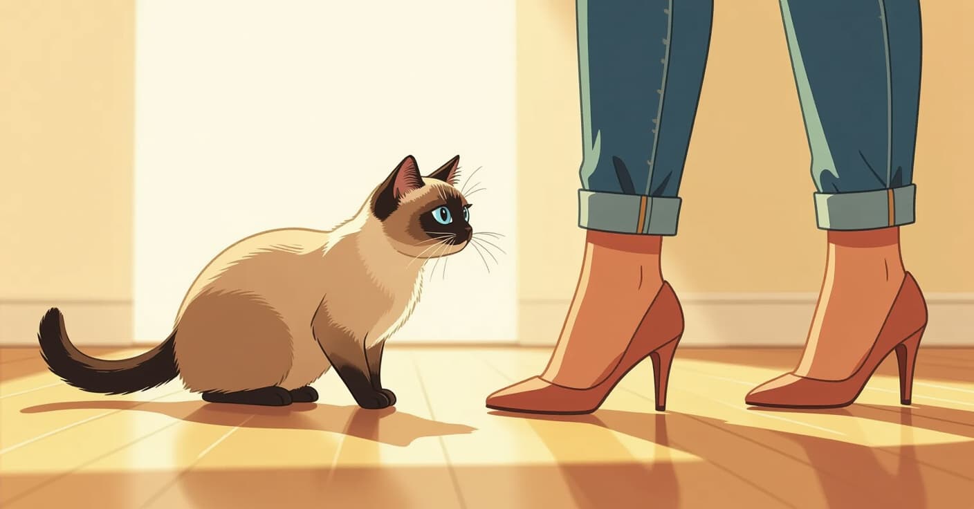 ベロクロキャットの秘密：シャム猫がどこまでもついてくる理由