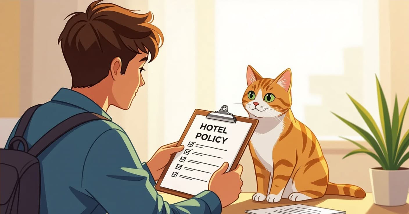 ネコ費用をすぐに確認：200ドル以上節約できるホテルのペットポリシーチェックリスト