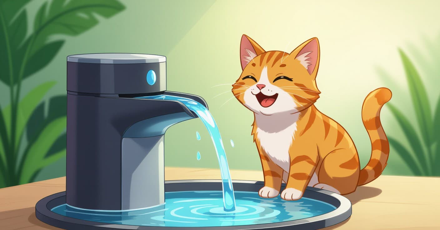 猫用ウォーターファウンテン週間メンテナンス：UTIとひげ疲労を素早く予防