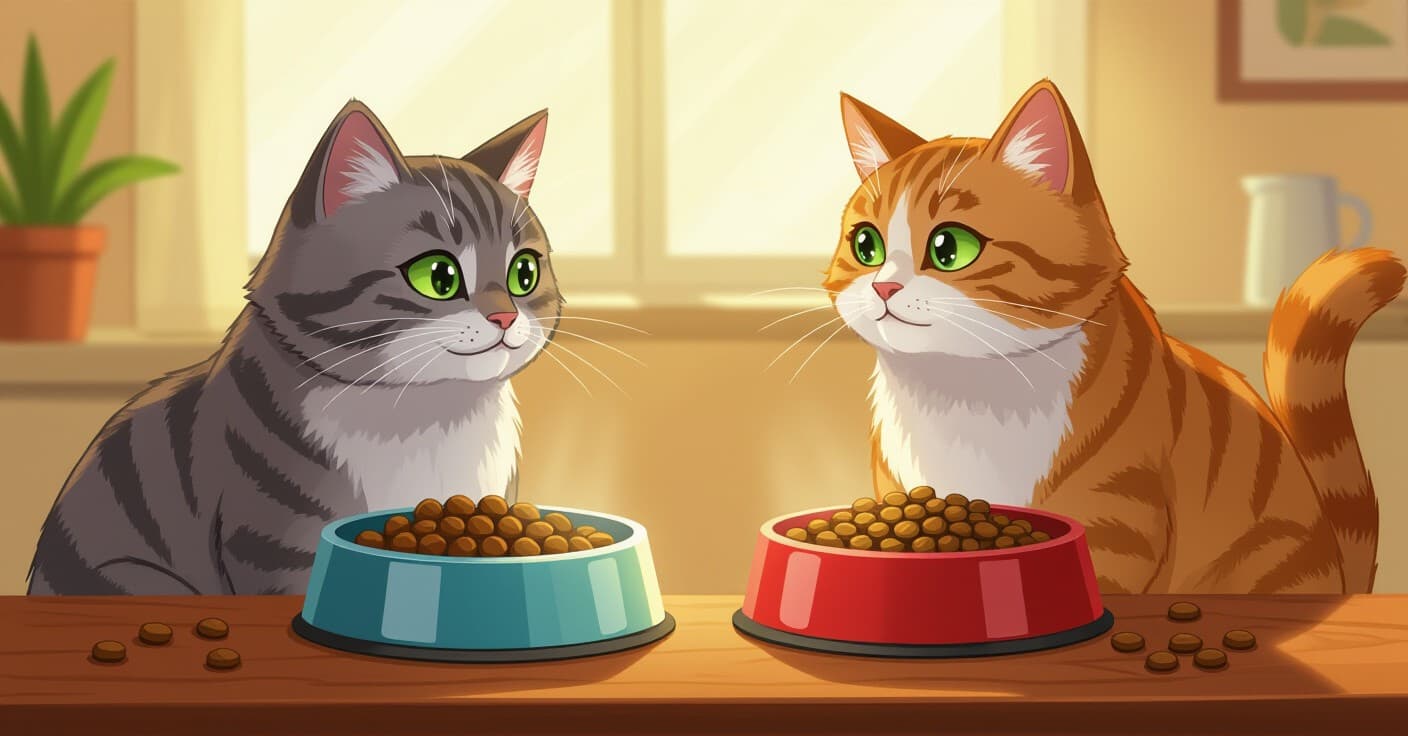 ウェット vs ドライ：老猫の関節に勝つのはどっち？