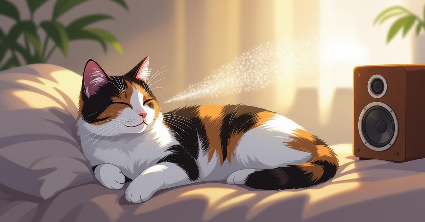ホワイトノイズの勝利：猫のハイパーアクティビティを5分で鎮める方法